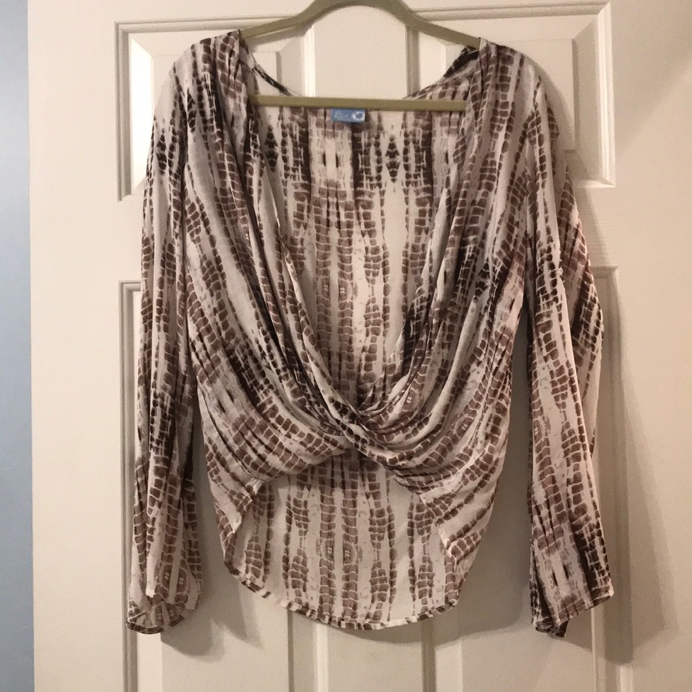 Tie-Dye Crossbody Top